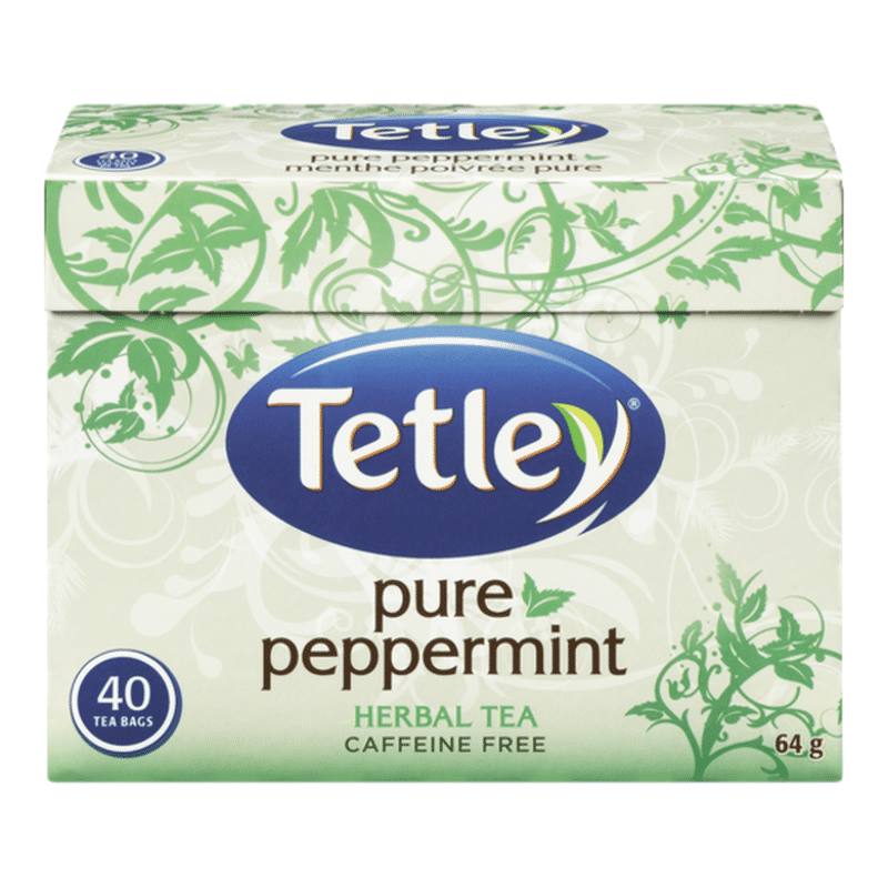 Tetley Pure Peppermint Herbal Tea 40 Ct Instacart