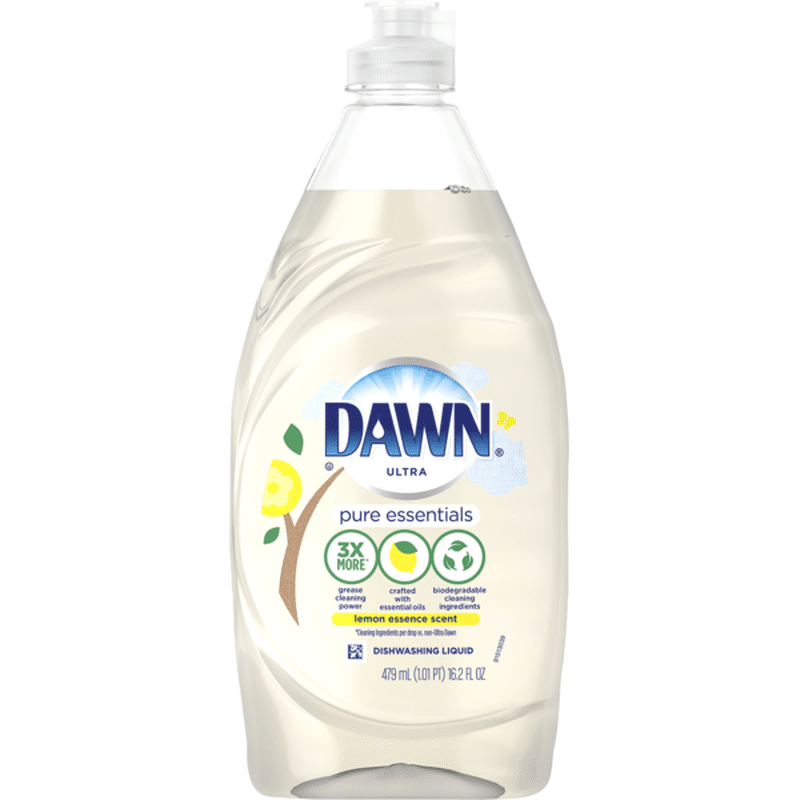 Dawn Dishwashing Liquid Dish Soap, Lemon Essence Scent (16.2 fl oz