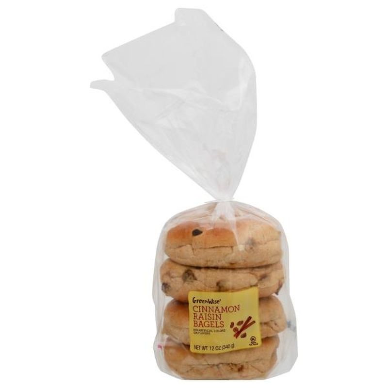 Publix Bakery Cinnamon Raisin Bagels 4 Count
