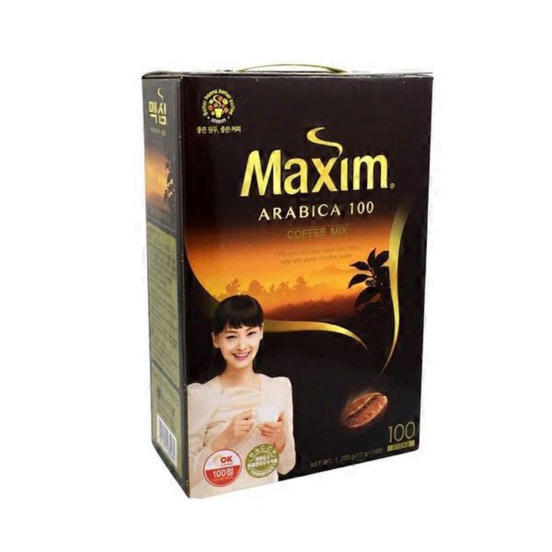 Maxim Korean Arabica Instant Mix Coffee Sticks (100 ct) Instacart