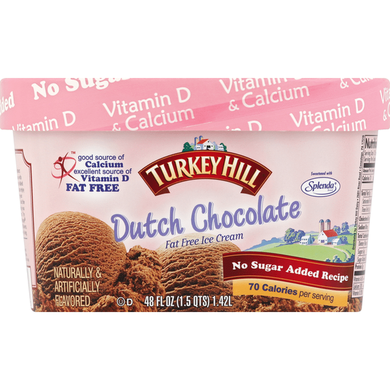 Turkey Hill Ice Cream, Fat Free, No Sugar Added Recipe, Dutch Chocolate