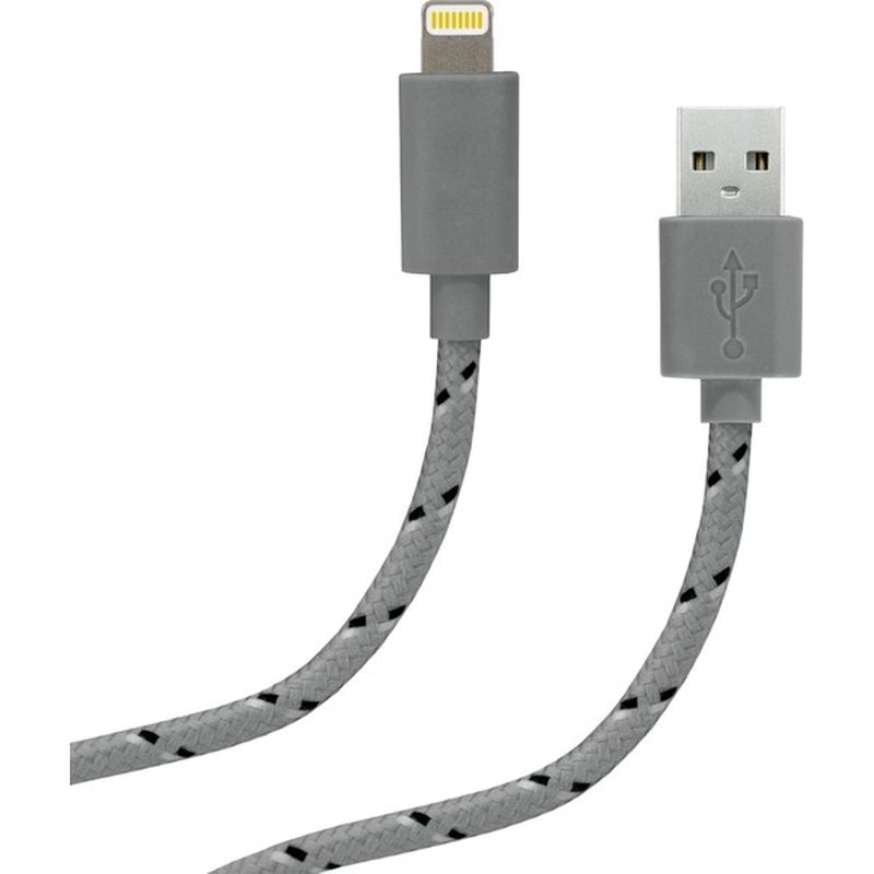 ZGear 10' Gray Braided Sync & Charge Lightning Cable