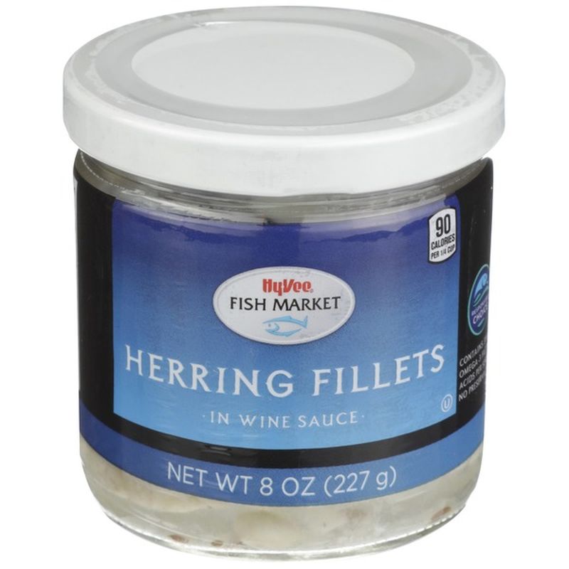 Hyvee Fish Market Herring Fillets In Wine Sauce (8 oz) Instacart