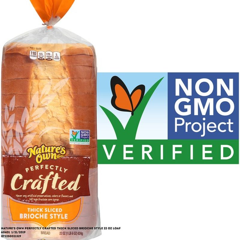 Nature's Own Perfectly Crafted Thick Sliced Brioche Style Bread (22 oz) Instacart