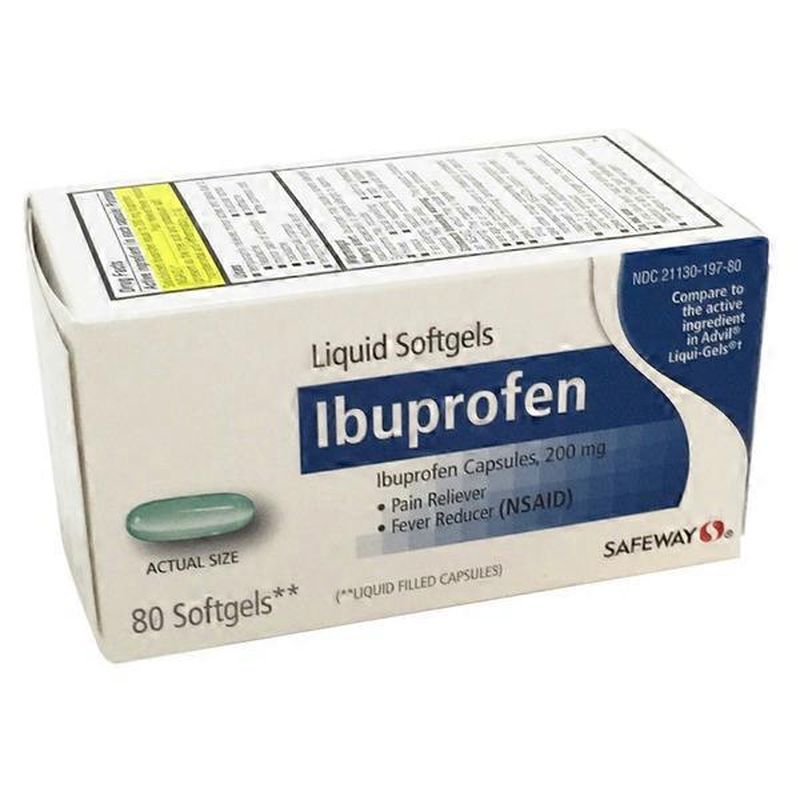 Signature Home Ibuprofen Liquid Softgels (80 ct) Instacart