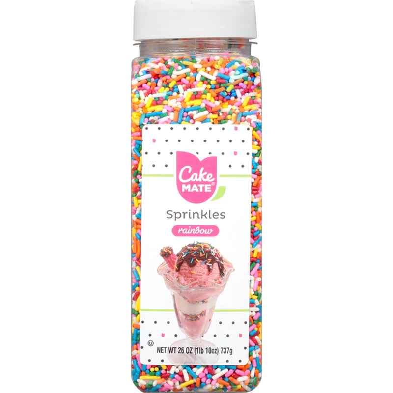 Cake Mate Sprinkles, Rainbow (26 oz) Instacart