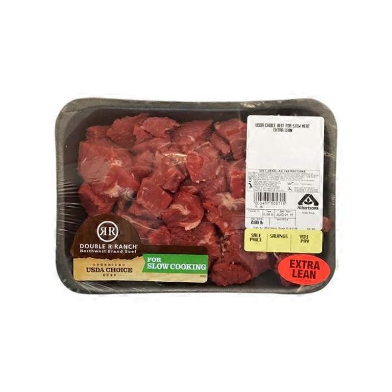 Double R Ranch USDA Choice Extra Lean Beef For Stew Meat (1 lb) Instacart