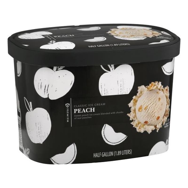 Publix Premium Ice Cream, Classic, Peach (0.5 gal) Instacart