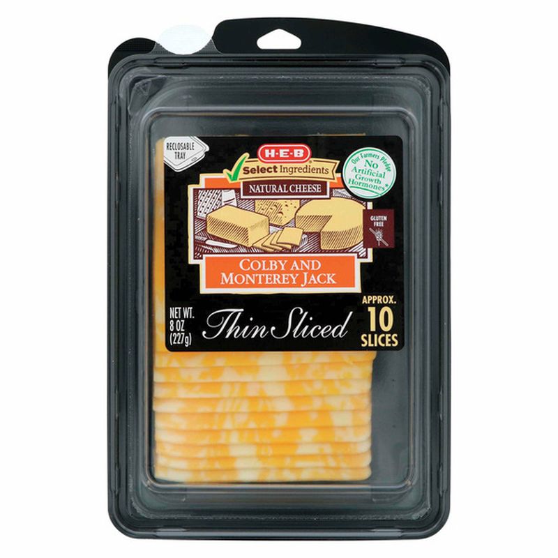 H-E-B Sliced Colby Jack Cheese