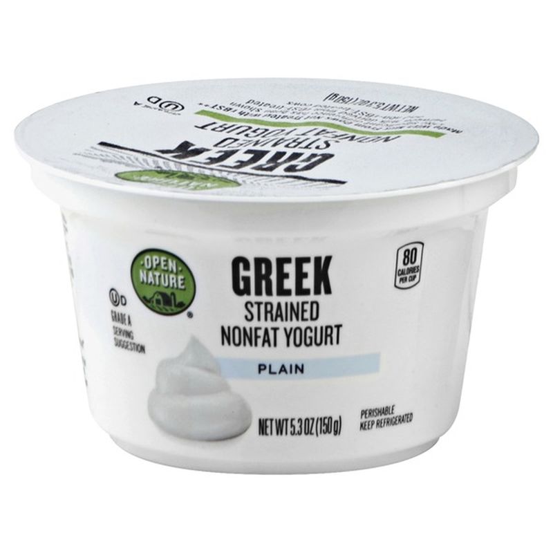 Open Nature Greek Strained Nonfat Yogurt (5.3 oz) Instacart