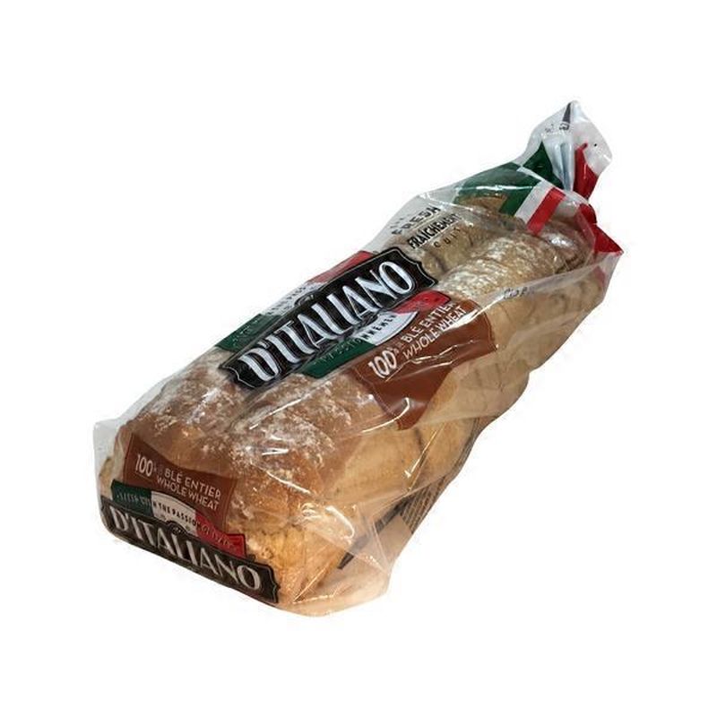 D'Italiano 100 Whole Wheat Bread (675 g) Instacart