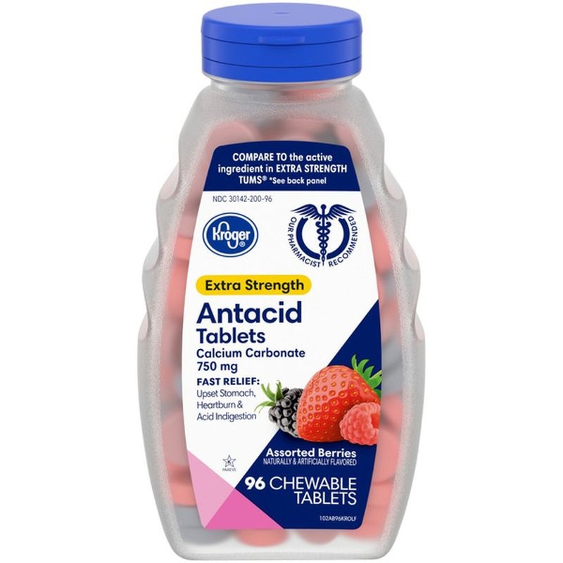 Kroger Extra Assorted Berry Antacid Tablets