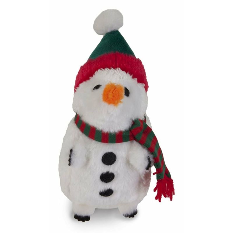 Heggie's White Snowman Plush Dog Toy