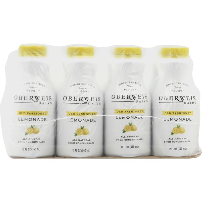 Oberweis Dairy Lemonade, Old Fashioned (12 oz) Instacart