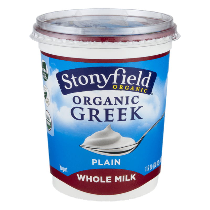 Stonyfield® Organic Organic Greek Plain Whole Milk Yogurt (30 oz) from ...