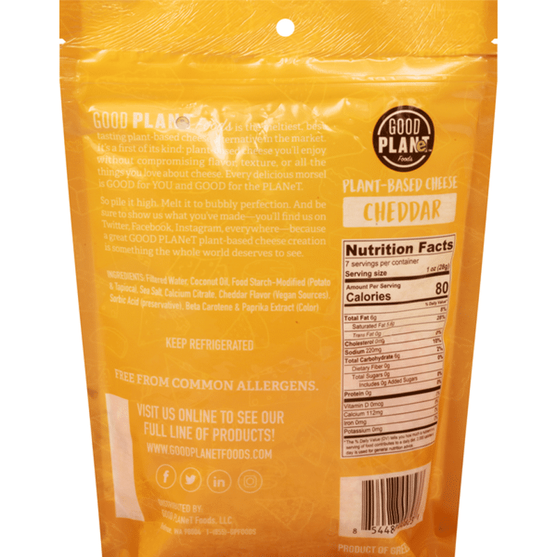 Good Cheese Shreds, Cheddar (7 oz) from ShopRite Instacart