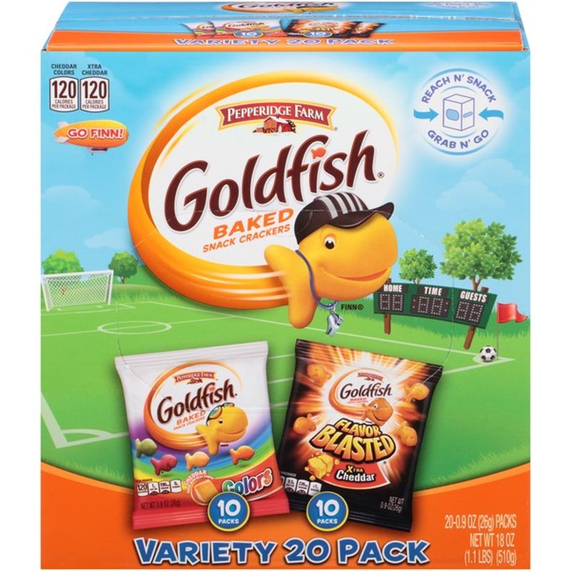 Pepperidge Farm Goldfish Flavor Blasted Xtra Cheddar/Colors Variety ...