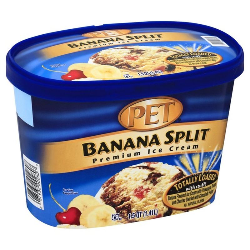 Pet Ice Cream, Premium, Banana Split (1.5 qt) Instacart