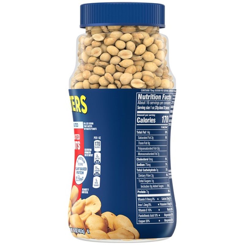 Planters Lightly Salted Dry Roasted Peanuts (16 oz) from DeCicco & Sons