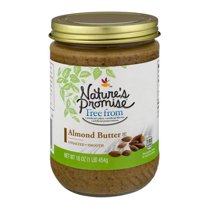 Nature's Promise Almond Butter, Unsalted, Smooth (16 oz) Instacart