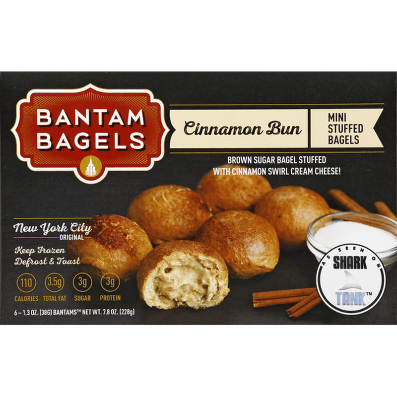 Bantam Bagels Bantam Bagels Mini Stuffed Bagels Cinnamon Sugar (1.3 oz