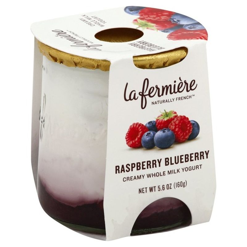 La Fermiere Creamy Whole Milk Yogurt Raspberry Blueberry (5.6 oz