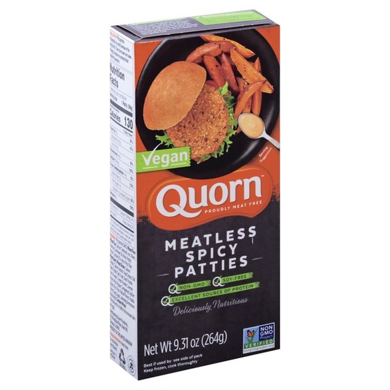 Quorn Patties, Vegan, Spicy, Meatless (4 each) Instacart