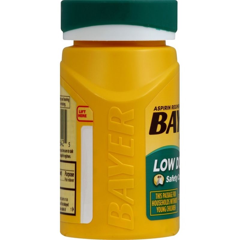 Bayer Aspirin, Low Dose, 81 mg, Enteric Coated Tablets (300 ct) Instacart