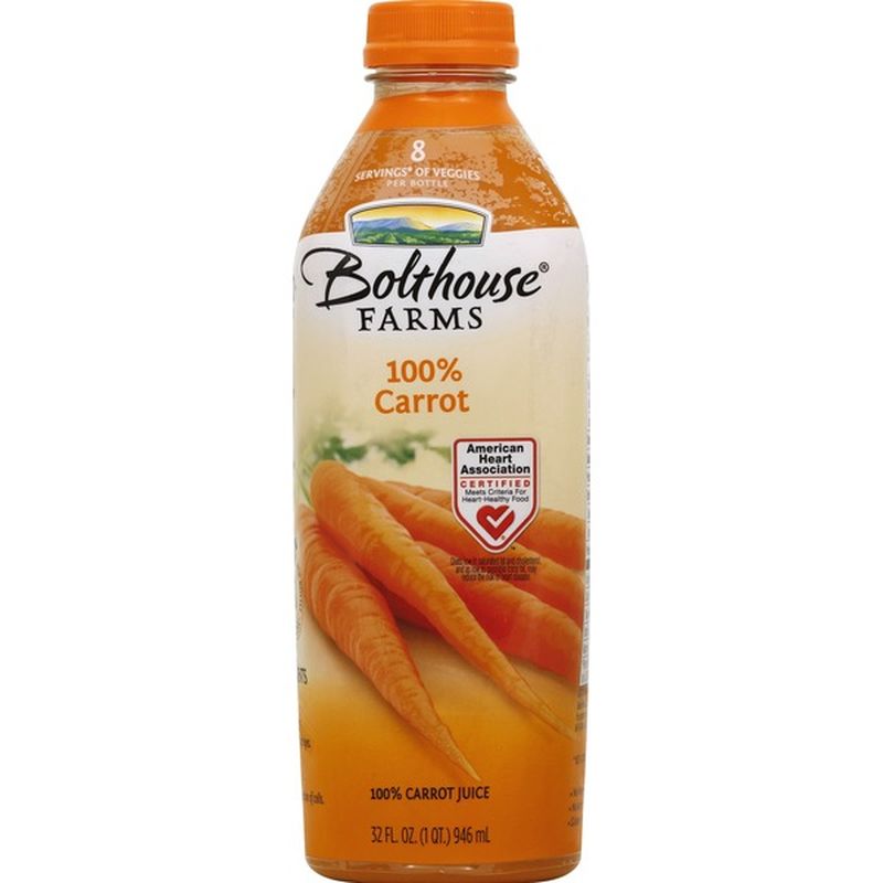 Bolthouse Farms 100% Juice, Carrot (32 fl oz) from Price Rite - Instacart