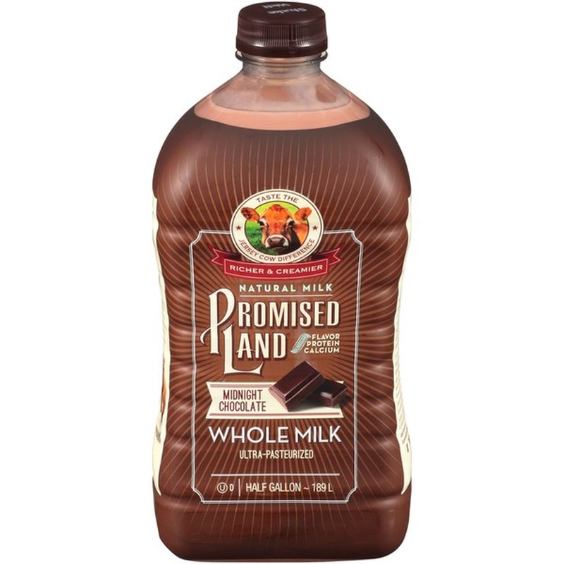 Promised Land Dairy Midnight Chocolate Whole Milk (0.5 gal) Instacart