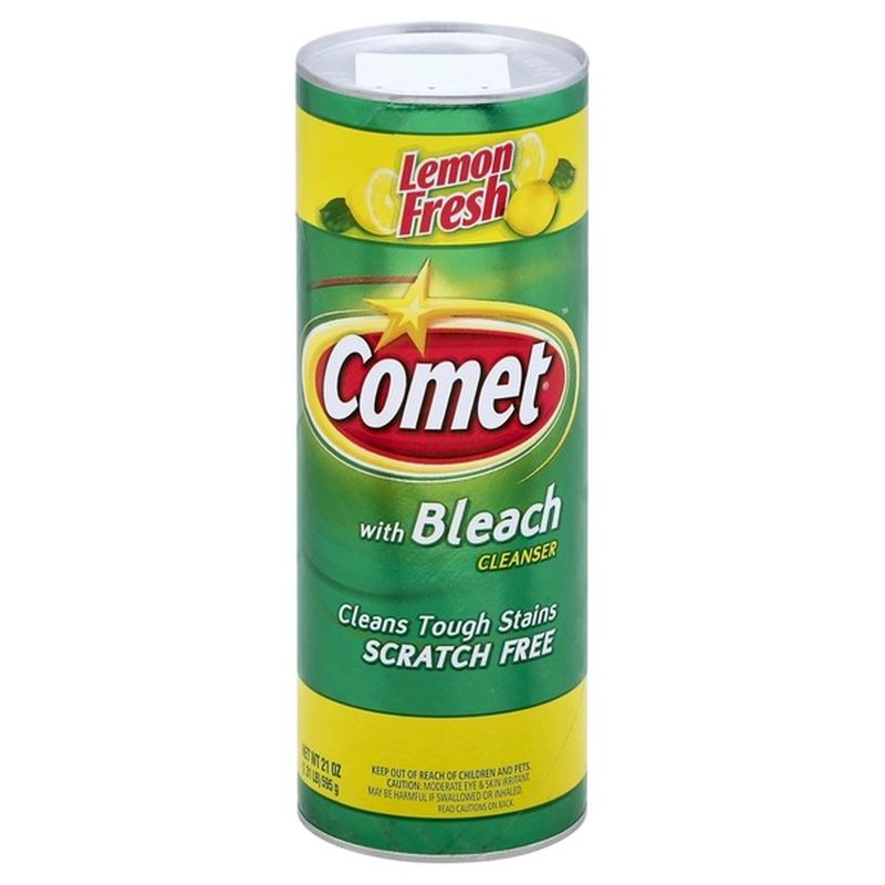 Comet With Bleach Cleanser Lemon Fresh (21 oz) - Instacart