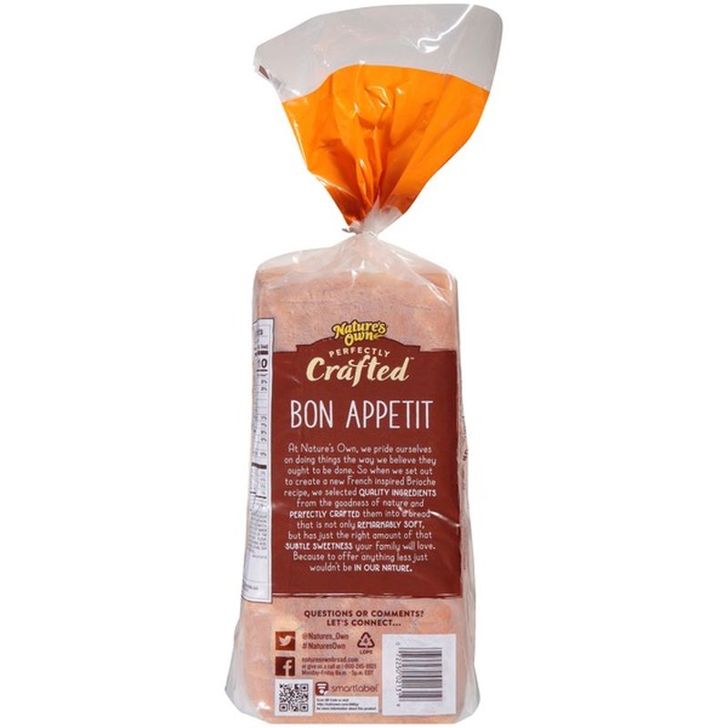 Nature's Own Perfectly Crafted Thick Sliced Brioche Style Bread (22 oz) Instacart