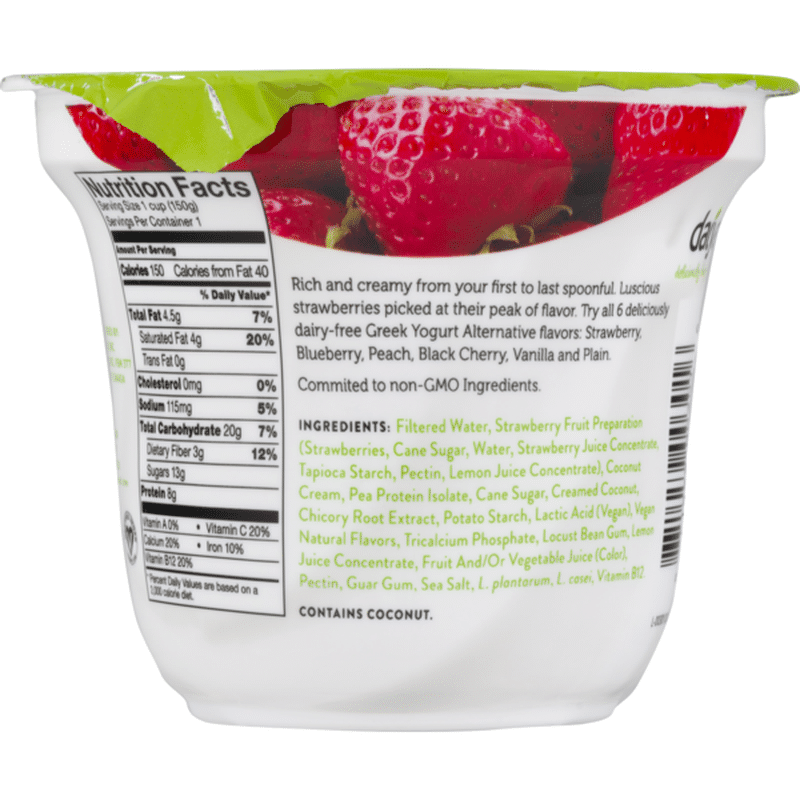 Daiya Dairy Free Greek Yogurt Strawberry (5.3 oz) - Instacart