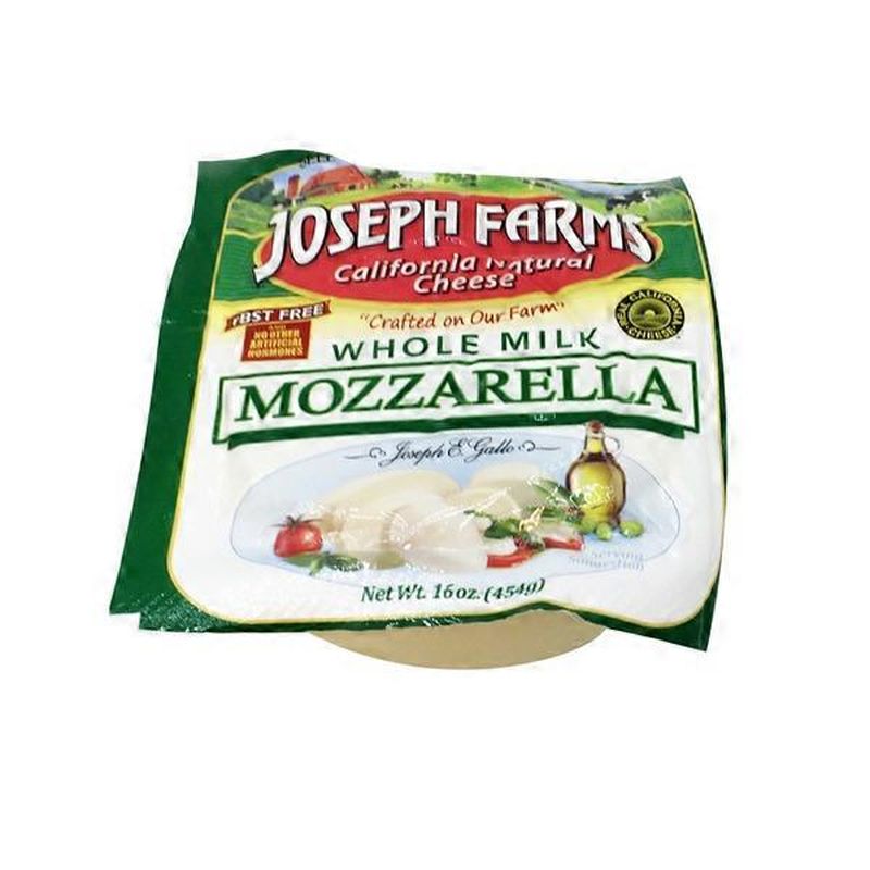 Joseph Farms Whole Milk Mozzarella (16 oz) Instacart