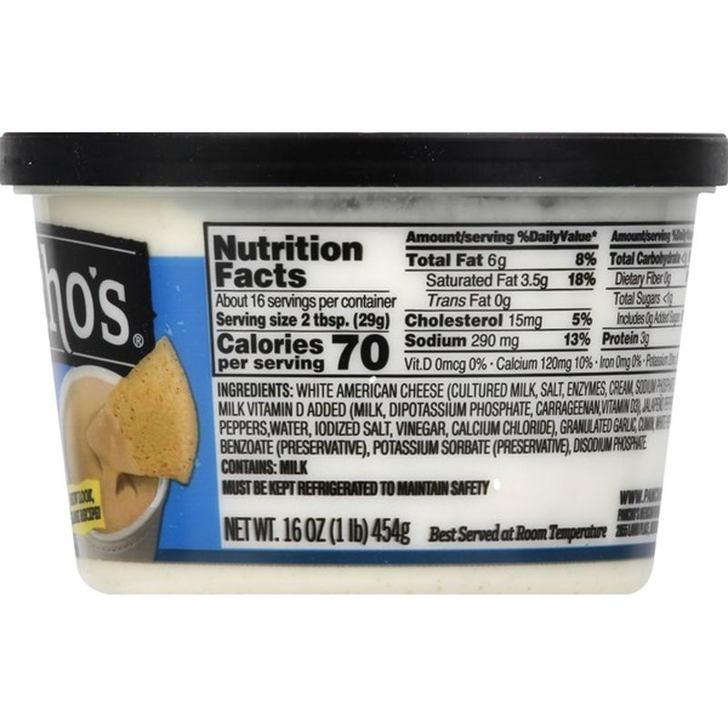 Panchos Cheese Dip, American, White (16 oz) Instacart