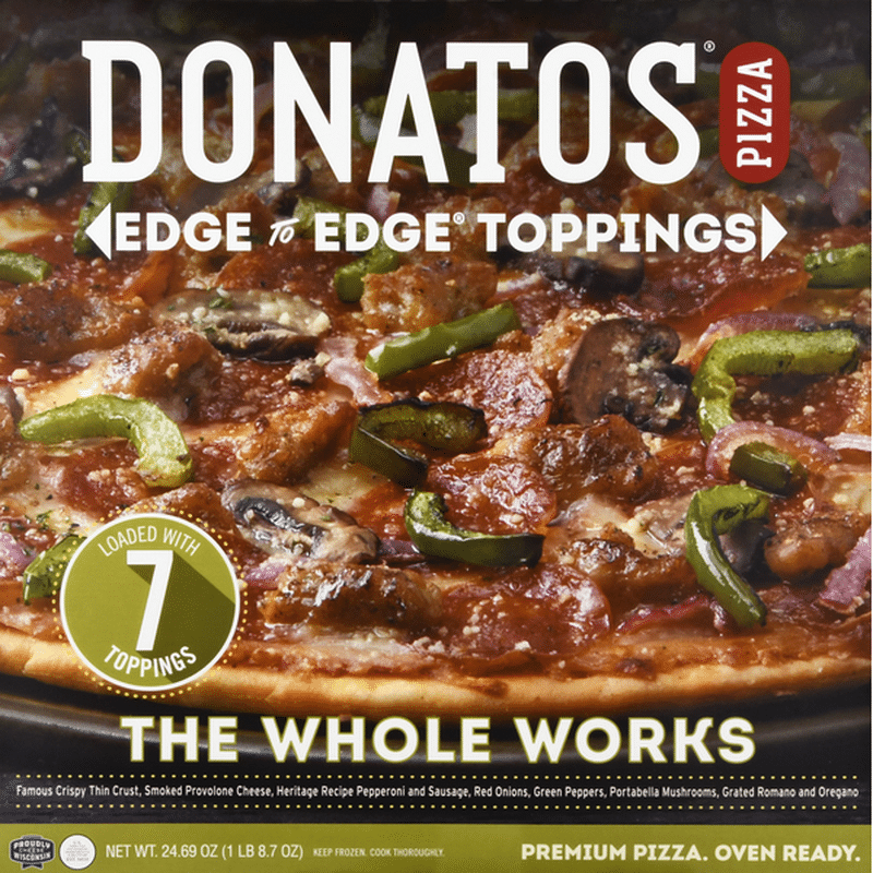 Donatos Pizza, The Whole Works (24.69 oz) - Instacart