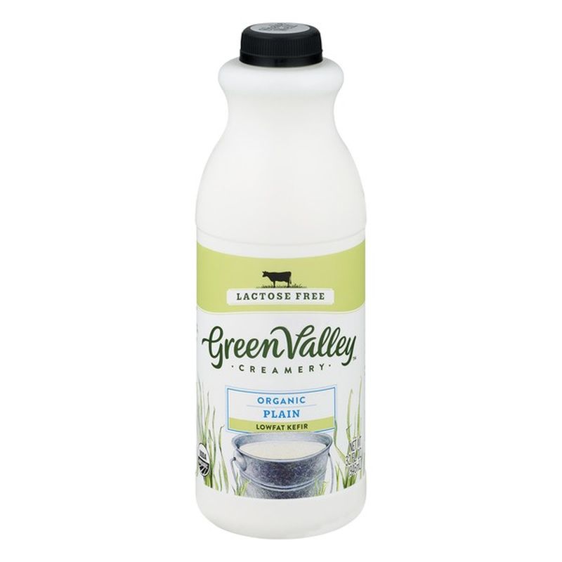 Green Valley Creamery Kefir, Lowfat, Plain, Organic (32 oz) Instacart