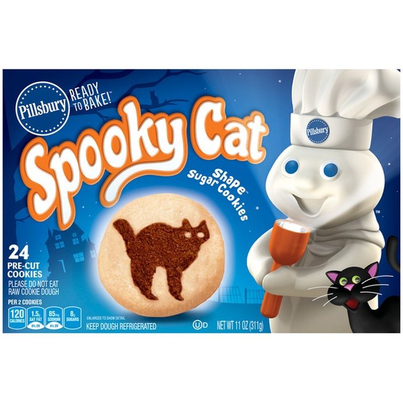 Pillsbury Ready to Bake! Spooky Cat Shape Sugar Cookies (11 oz
