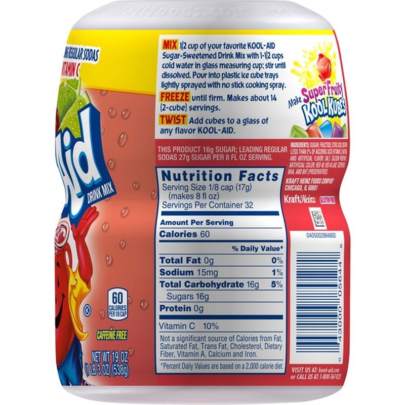 Kool Aid Cherry Limeade Drink Mix 19 Oz Instacart