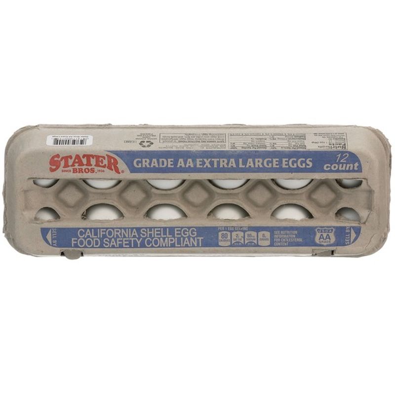 Stater Bros Grade AA Extra Large Eggs (12 ct) from Stater Bros. Instacart