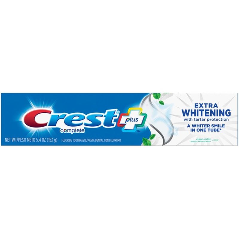 Crest Extra Whitening Complete Toothpaste, Clean Mint