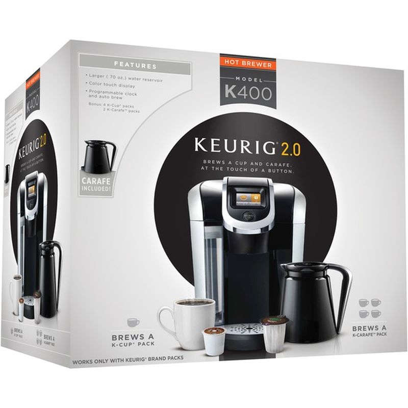 Keurig 2.0 Hot Brewer K400 Coffee Brewer Starter System (8 ct) Instacart