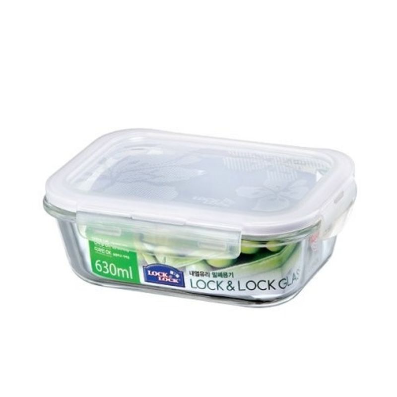 Lock & Lock 630 Mililiter Glass Rectangular