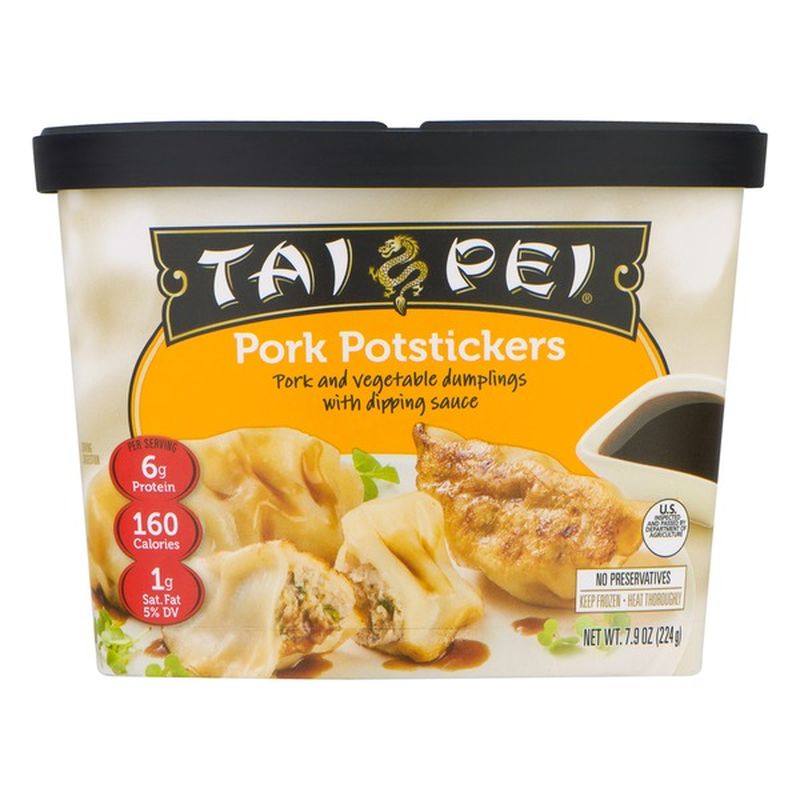 Tai Pei Pork Potstickers Frozen Asian Appetizers (7.9 oz) Delivery or
