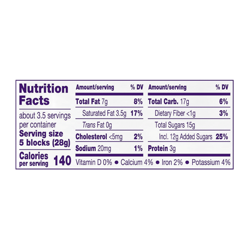 Cadbury Milk Chocolate, Fruit & Nut (3.5 oz) Instacart