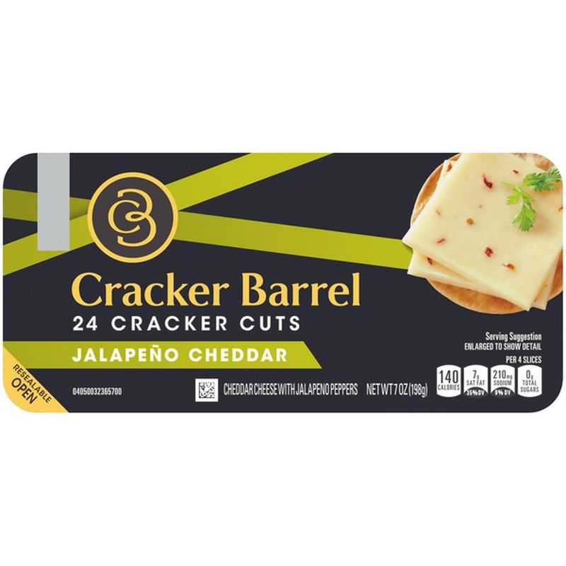 Cracker Barrel Cracker Cuts Jalapeno Cheddar Cheese (7 oz) Instacart