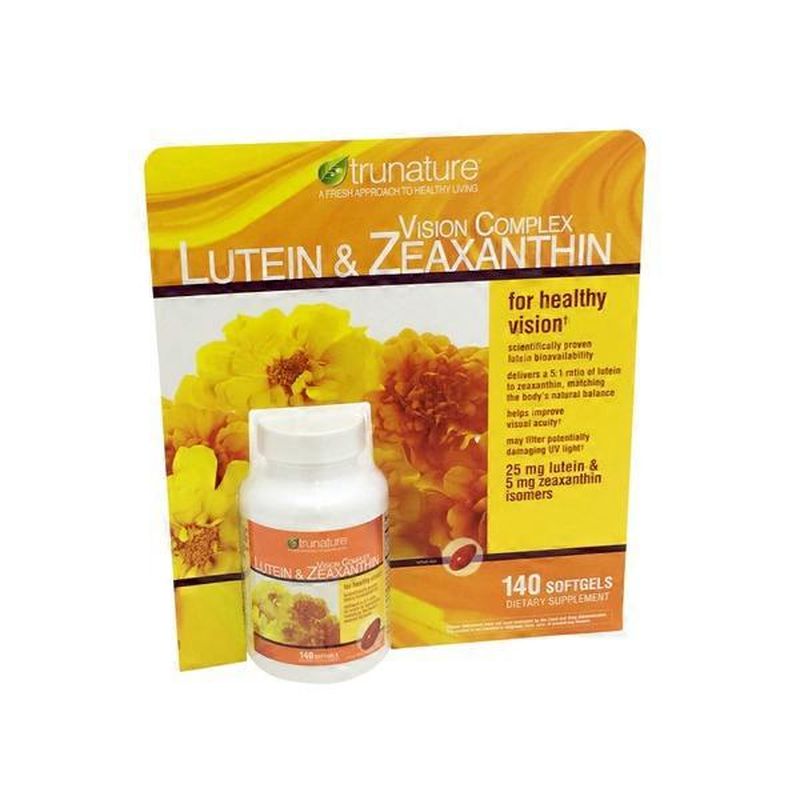 Trunature Vision Complex Lutein & Zeaxanthin Softgels (140 ct) Instacart