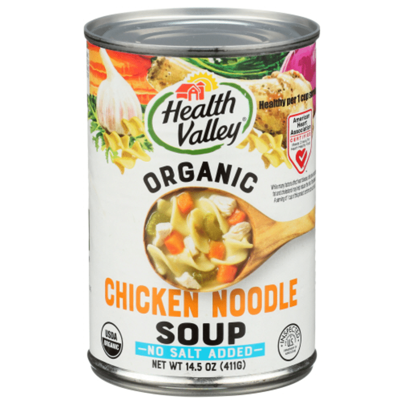 Health Valley Organic No Salt Added Chicken Noodle Soup (14.5 oz) from