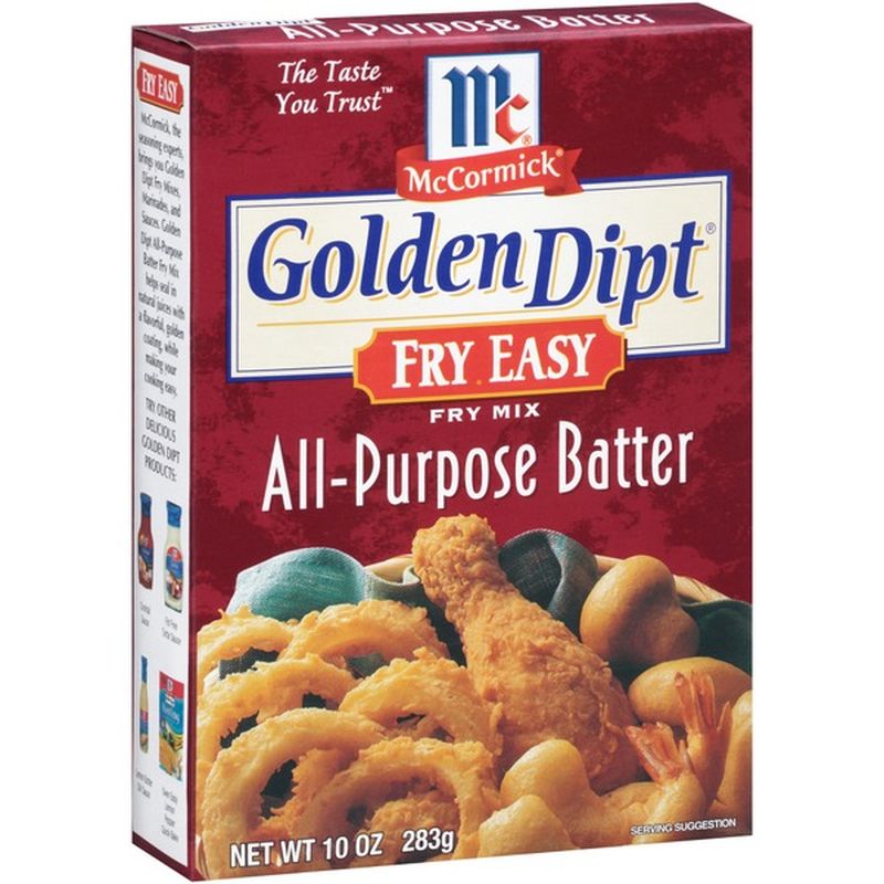 McCormick® Golden Dipt® Fry Easy All Purpose Batter Mix (10 oz) - Instacart