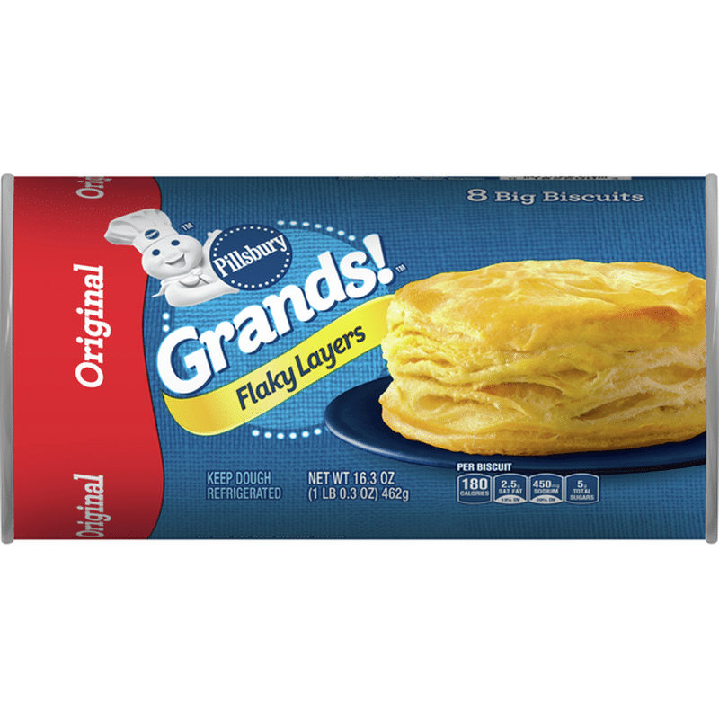 Pillsbury Biscuits, Flaky Layers, Original, Big (8 each) from